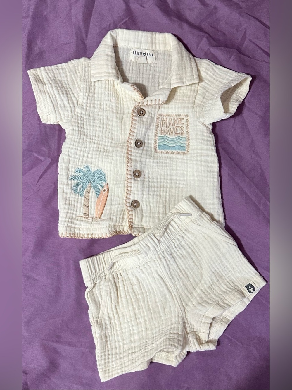 Rabbit + Bear Baby Set
